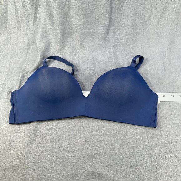 Auden Women's Sz 40D Nursing Bra Lightly Lined Wireless Two Way Straps Blue New - Picture 8 of 14